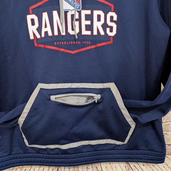 🎉 SALE 🎉 New York Rangers Adidas Women's Team Pullover Hoodie - Picture 5 of 8